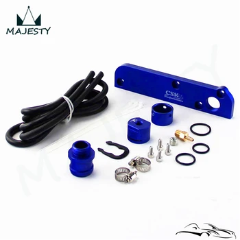 

Torque Solution Billet PCV Adapter w/ Boost Cap Kit Fits For VW / Audi 2.0T FSI / Blue / Black