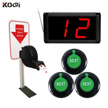 

Aluminium Alloy 2 digit number screen NEXT counter call button ticket dispenser queue wireless calling system service station