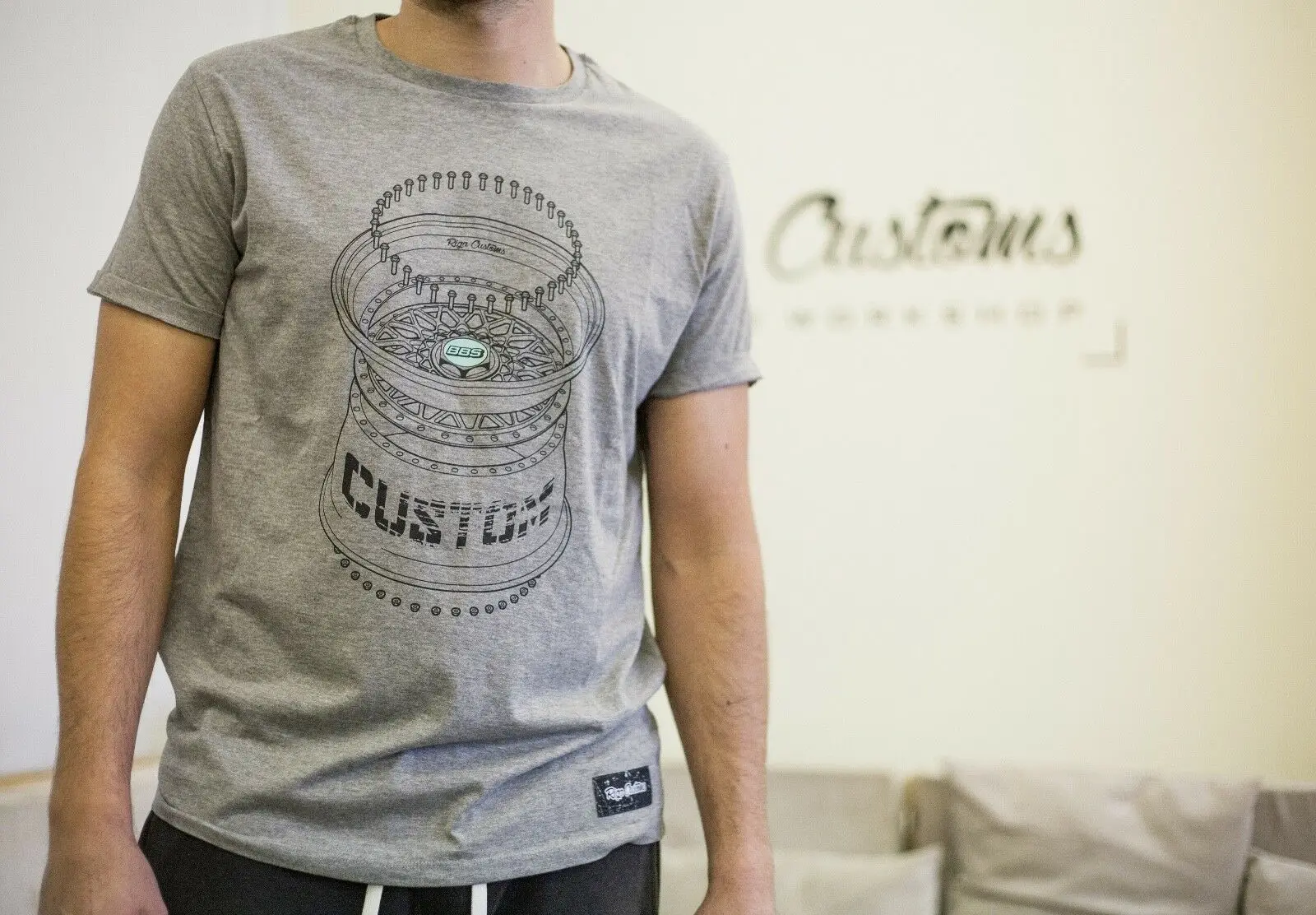 Bbs Rs Rim T-Shirt Stance Motorsport Riga Customs