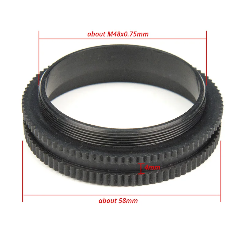 48MM Plastic Adapter Ring mount size M48X0.75 for Stereo Microscope Connecting with Ring Lamp 2ps