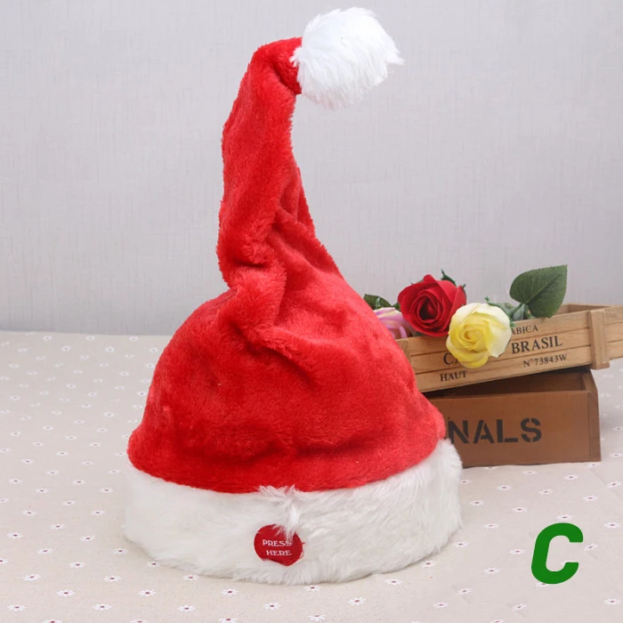 Touca Chapeu Musical Natal Gorro Dancante Canta Dança Dingo Bell