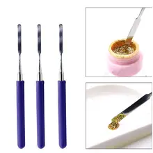 Противоскользящий полигель для ногтей из нержавеющей стали, палочка для смешивания, инструмент для рисования, прочный инструмент для смешивания ногтей
