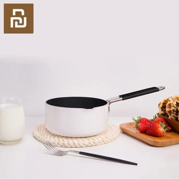 

Youpin Milk Pot 16cm for Warming Cooking Milk Soup Pancake Maker Cake Kitchen Pot for Egg Steak Skillet Grill 1.36L