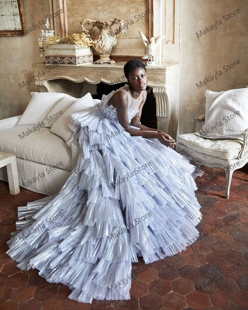 Box-Pleated Satin Quinceañera Dress