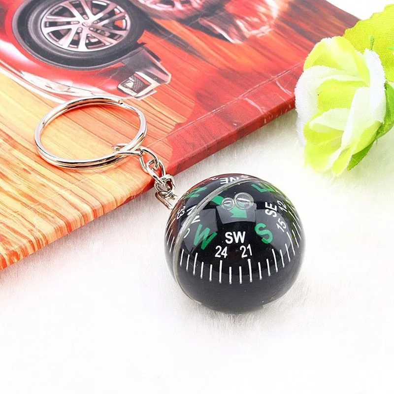 

28MM Camping & Hiking Compasses Entertainment Liquid Survival Keychain Ball Camping Compass Hiking Tool SCI2 28mm Guide Ball