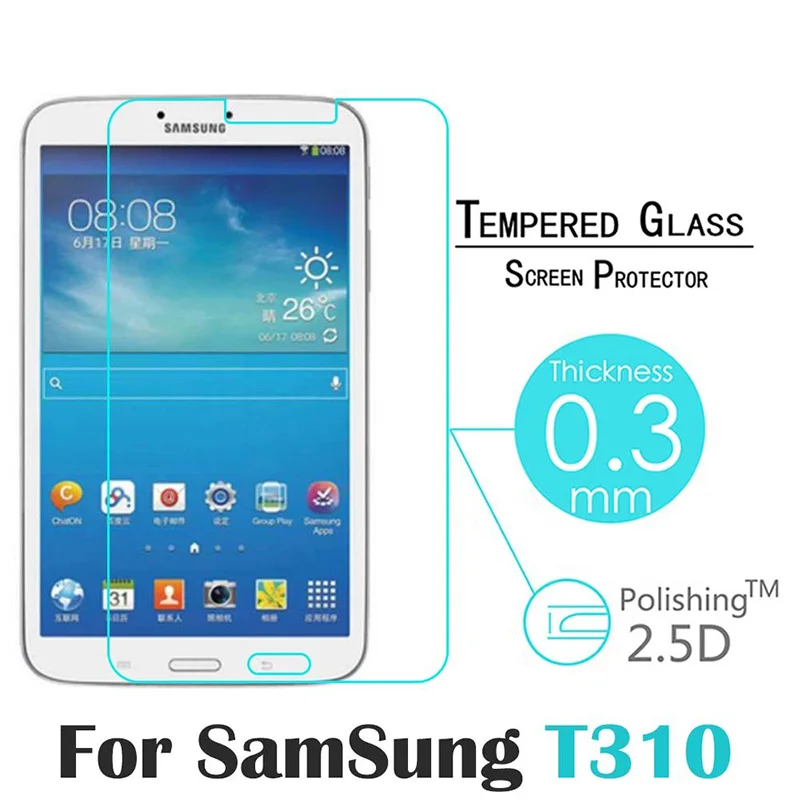 Закаленное стекло для Samsung Galaxy Tab 3 SM T310 T311 8 &quotпротектор экрана планшета защитная