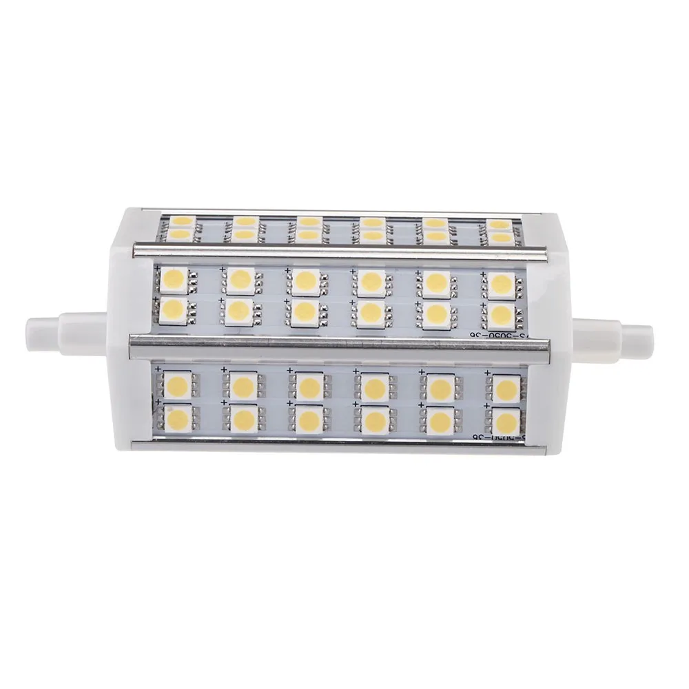R7S 7W 36 led 5050 SMD 에너지 절약 전구 램프 118mm 따뜻한 흰색 100-240V 할로겐 투광 조명 교체