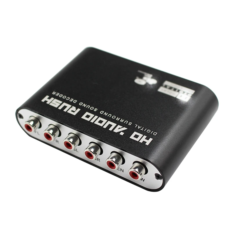  5.1 Channel Digital Audio Decoder Convertitore HD Rush Audio Gear Surround Sound Decoder per il Tea