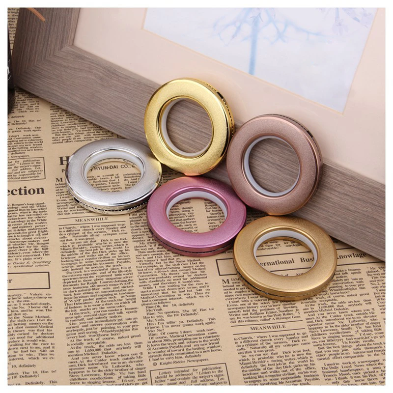 

40 PCS High Quality Home Decoration Curtain Accessories Ten Colors Plastic Rings Eyelets for Curtains Grommet