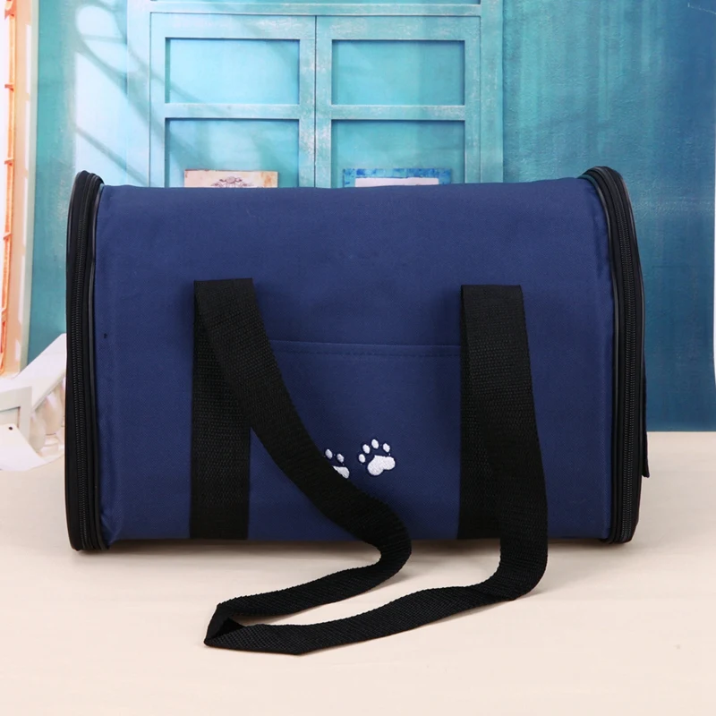 Открытый Складной Водонепроницаемый Оксфорд сумка для домашних животных кошка собака переноска товары для собак кошка переноска Рюкзак Передняя Грудь сумка товары для собак синий L