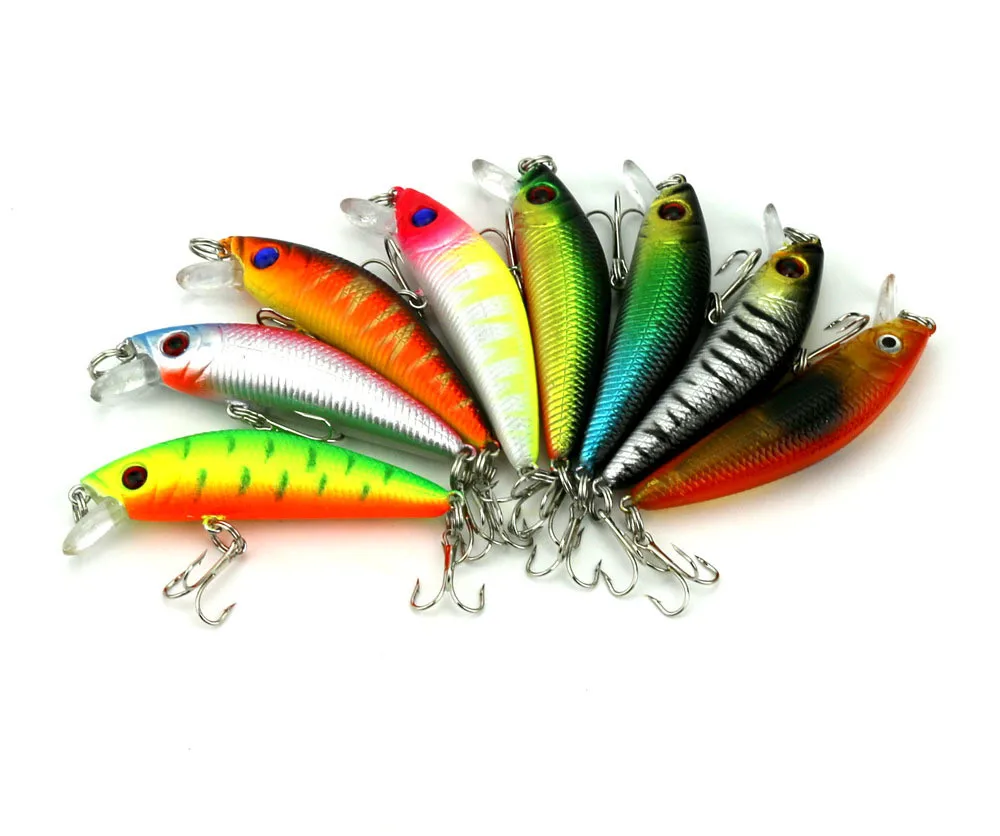 

1Pcs Floating Wobblers Minnow Fishing lure 8.1g 7cm Crankbait Artificial Hard Bait Bass Lure Plastic Fish Fishing Tackle Z0906