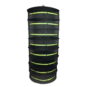 

8 Layers Hanging Basket with Zipper Folding Dry Rack Herb Detachable Drying Net Drying Rack Plant Flower Herbal Dry Basket