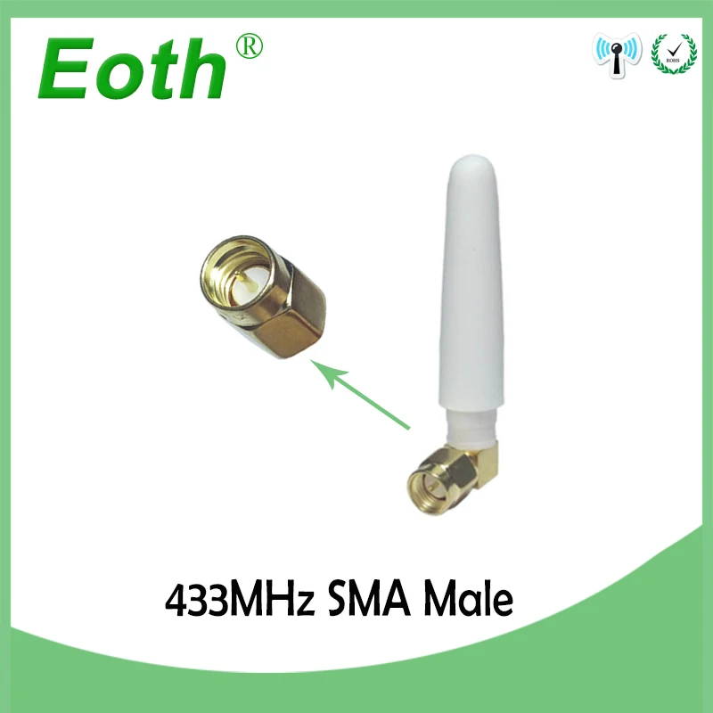 20шт 433MHz Антенна 2.5dbi SMA штекер разъема 433 mhz направленная антенна Водонепроницаемая антенна для лоравана гидрометр