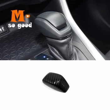 

ABS Carbon Fibre Handle Cover Trim Sticker Styling 1pcs for Toyota Crown HG 2018 2019 Accessories Car Gear Shift Lever Knob