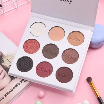 

9 Colors Pearl Light Matte Eyeshadow Palette Smoke Long-lasting Waterproof Easy To Color Eyeshadow Makeup