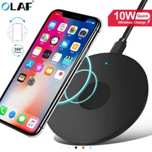 10 W QI ชาร์จไร้สายได้อย่างรวดเร็วสำหรับ IPhone 11 Pro X XS MAX XR สำหรับ Samsung S8 S9 S10 PLUS หมายเหตุ 10 9 ชาร์จไฟไร้สาย(China)