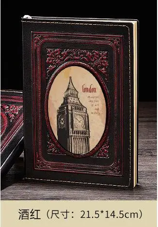 A A5 дневник в твердом переплете Биг-Бен винтажная книга 21,5 см* 14,5 см 100 листов чистая крафт-бумага - Цвет: A