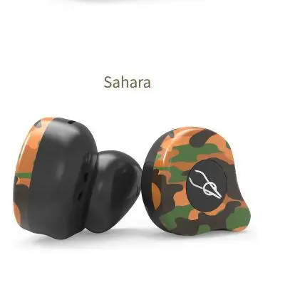 DishyKooker Sabbat X12 Ultra Camouflage TWS True wireless 5,0 Bluetooth гарнитура в ухо стерео наушники гарнитура - Цвет: Sahara