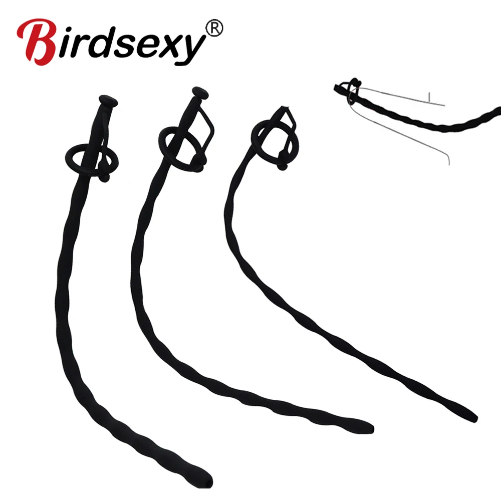 Sex Toys Urethral Dilators Soft Silicone Urethra Catheter Penis Plugs Masturbator Urethral Sounding Tube for Men