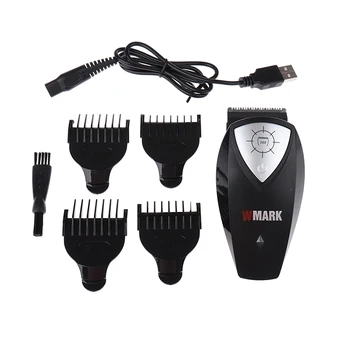

1 Set Cordless Hair Clippers USB Charge Balding Clipper Guide Comb Self Haircut Kit