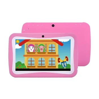 

Q728 Quad Core 7inch Tablets PC WIFI Educational Learning Computer for Children Kids Android 4.4 with Silicone Case