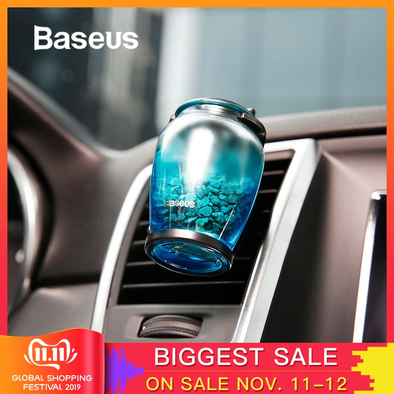 Baratos Baseus aromaterapia coche ambientador Perfume para la salida de aire del hogar Clip de fragancia difusor de Aroma automático purificador de Perfume sólido