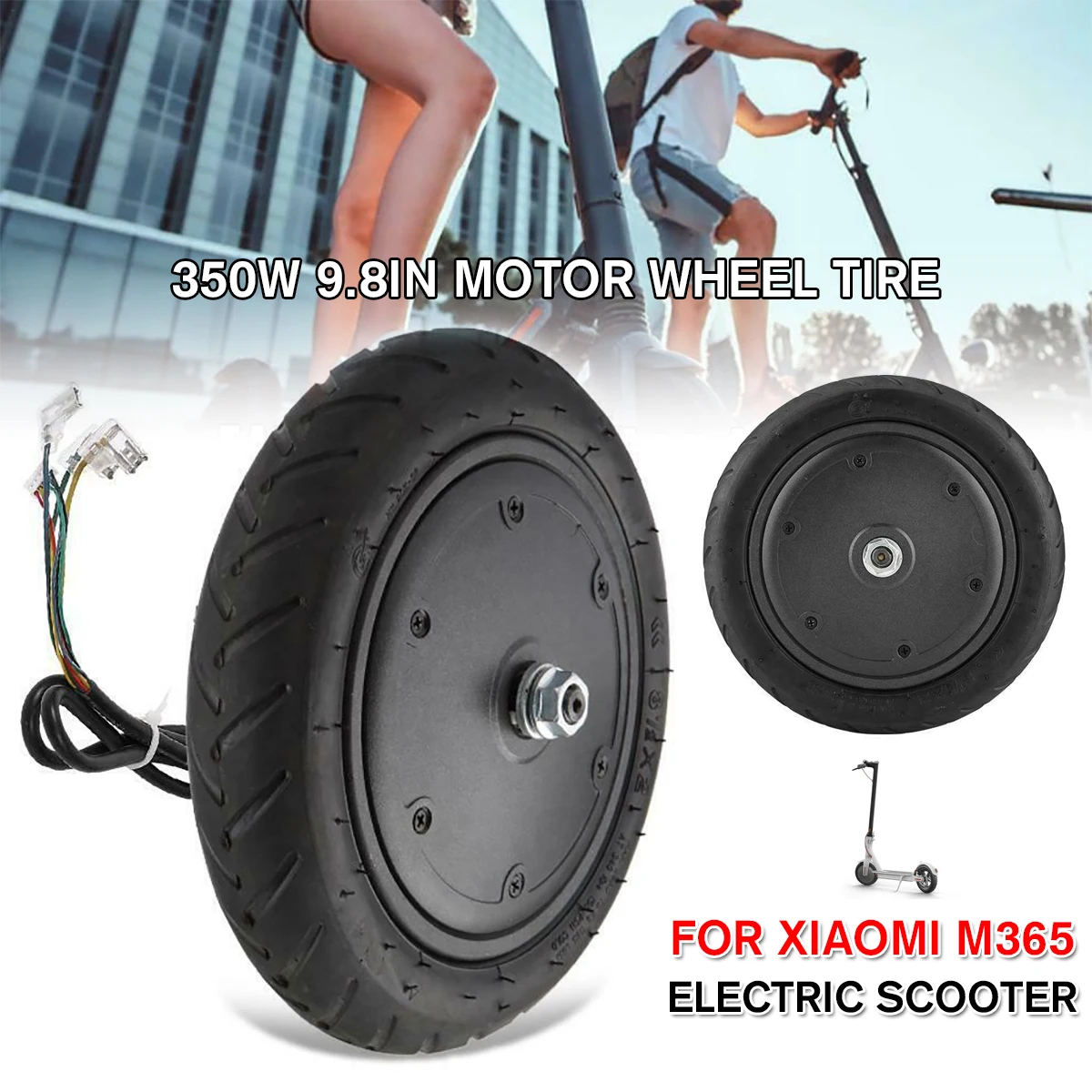 Электрический Скутер колеса 350 Вт двигатель взрывозащищенные колеса шины для Xiaomi M365 электрический скутер запасные части Аксессуары
