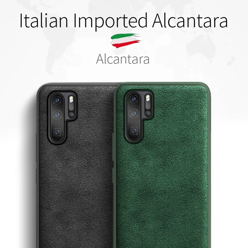 SanCore for Huawei P30 Pro phone Case artificial Leather ALCANTARA fasion Business tpu premium cellphone shell Case business SanCore for Huawei P30 Pro phone Case artificial Leather ALCANTARA fasion Business tpu premium cellphone shell Case business