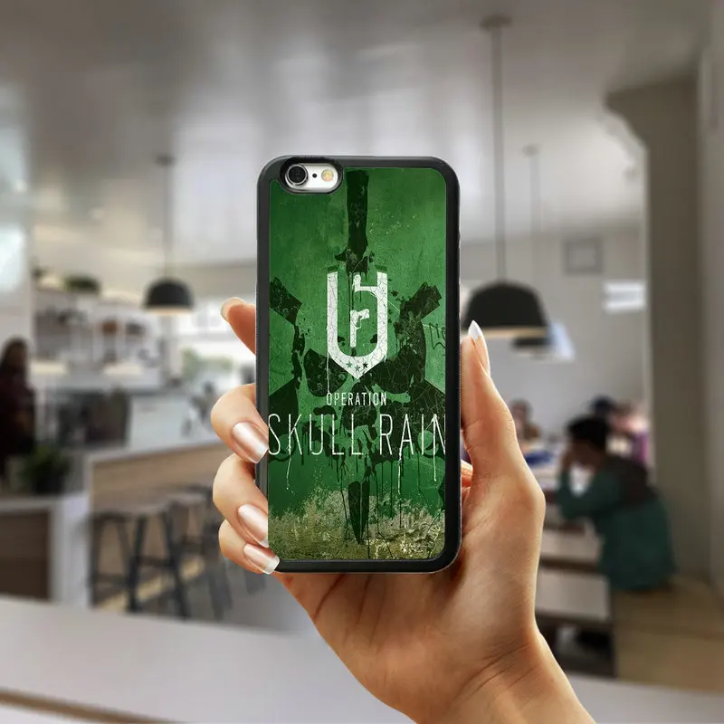 Крутой Радужный Six Siege operation сотовый телефон с логотипом жесткий чехол для iphone 8 7 6 6S Plus X XR XS Max 5s 5 SE 4 4s чехол