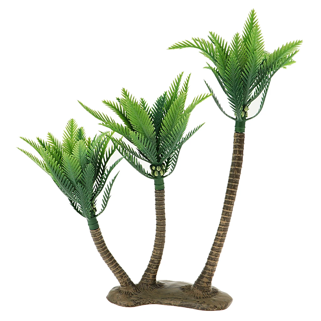 1PCS Green Plastic Model Trees Layout Rainforest Train Palm Tree Diorama Scenery for Home Outdoor Garden Decor