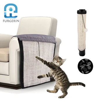 

FURGERIN Cat Scratch Board Pad Furniture Protect Sisal Scratcher Mat for cat tree sofa Claws Care Sofa Scratching Post Protect