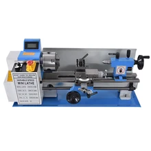 Mini tour en acier inoxydable 0618, 110V/220V, outil de bricolage pour la maison, traitement des métaux