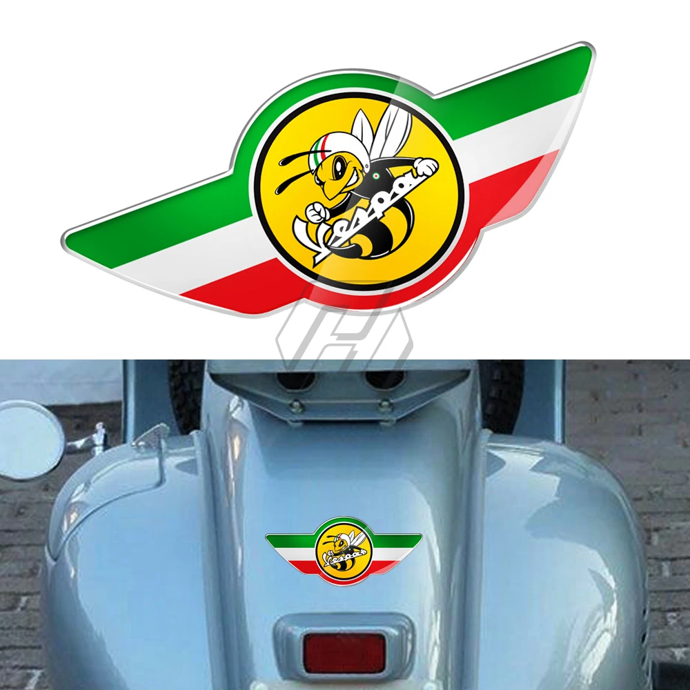 Для Piaggio Vespa Наклейка 3D мотоцикл наклейка италия флаг пчела наклейки для крыла