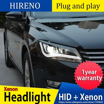 

Car Styling for VW Passat B7 Headlights 2011-2015 America Passat CC LED Headlight DRL Bi Xenon Lens High Low Beam Parking