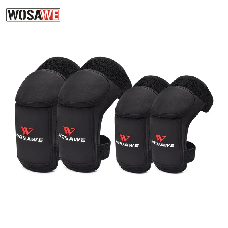 

WOSAWE 4pcs Kids Soft Knee Elbow Pads Roller Skating Children Outdoor Riding Skateboard Cycling Snowboarding Protective Gear