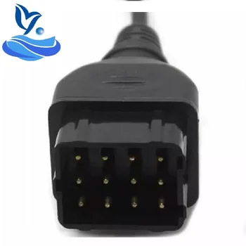 

Gaz 12pin for 16 PIN Female to Male 12 pin OBD OBD2 OBDII DLC Converter cars Cable gaz12pin for delphis for autocoms Free ship