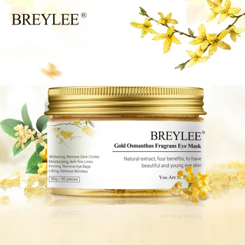 

BREYLEE Gold Osmanthus Eye Mask Collagen Gel Protein Nourish Sleep Mask Remover Dark Circles Eye Bag Eye Care