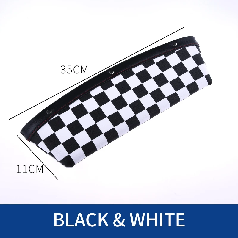 Chequered Flag Универсальный автомобильный футляр для хранения, кожаный чехол-органайзер для бумажника, телефона, монет, сигарет, ключей, карт, мелких предметов - Название цвета: Chequered Flag