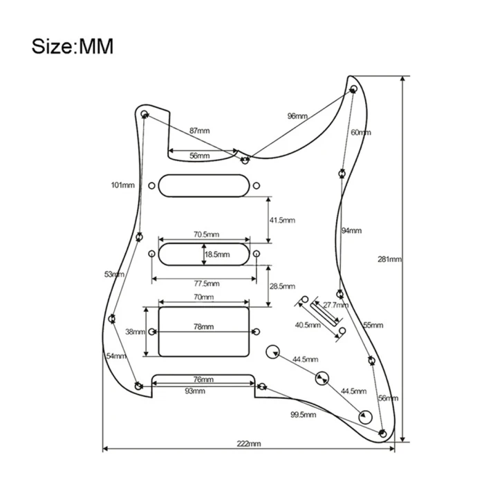 Гитара Pickguard скребок электрогитара щит передняя крышка FI-19ING