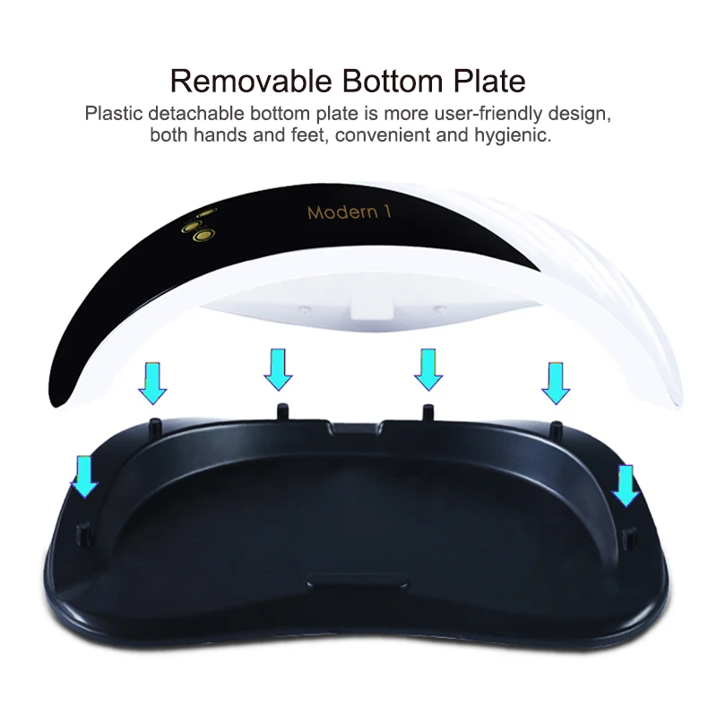 Современный 1 высокомощный УФ светодиодный светильник для ногтей, используемый для лечения различных гелей, Сушилка для ногтей, УФ-светильник, жидкокристаллический дисплей, вентилятор