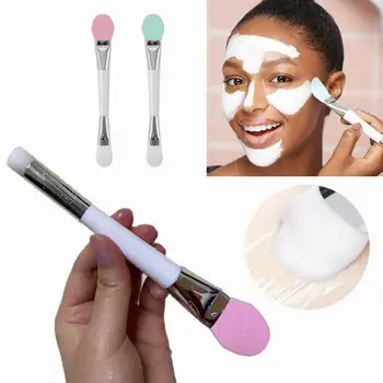 

Double-Ended Facial Mask Brush Soft Mud Mixing Silicone Concealar Brush Foundation Face Mask Makeup Brushes Cosmetics TSLM2