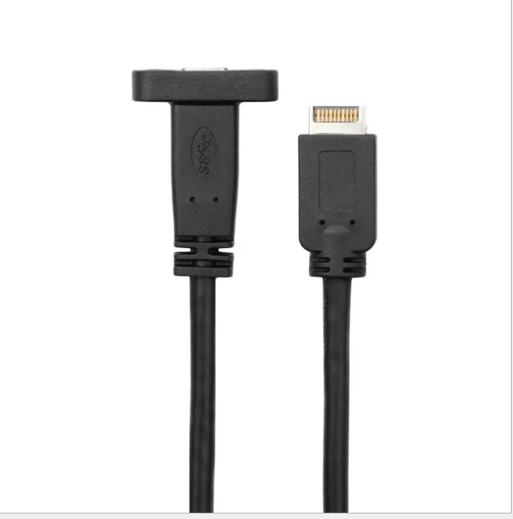 3,1 TYPE-E до TYPE-CF 0,5 м; компьютерная материнская плата кабель USB3.1 TYPE-E до TYPE-CF передний дефлектор кабель 10 Гбит/с Высокая Скорость 0,5 м;
