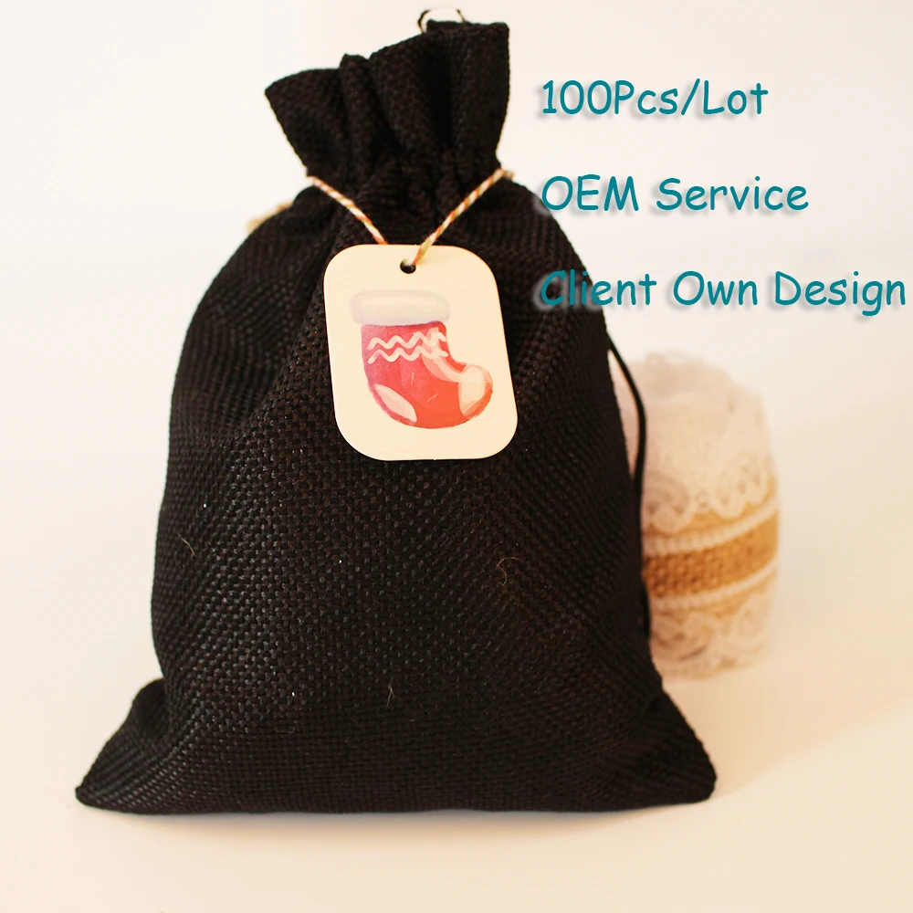 

100 шт./лот белый/коричневый/черный крафт-бумага цветная карточка квадратная форма Рождественская печатная бирка может быть настроена с веревкой