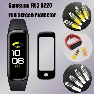 Image 5 - 3PCS HD Schutz Film Für Samsung Galaxy Fit 2 R220 Smart Uhr Full Screen Protector Abdeckung Für fit2 R220 (nicht Gehärtetem Glas