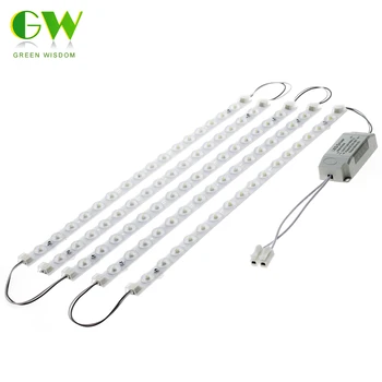 

2835 Chip LED Tube LED Bar Lights 220V Ceiling Lamp for Living Room 32W 40W 50W High Brightness Hard Strip Light with LED Driver