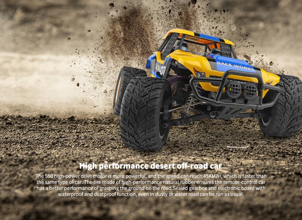 1/12 WLtoys Радиоуправляемый автомобиль пустыня Баха модели автомобилей 4WD 2,4G Высокая скорость 45 км/ч гусеничный Автомобиль матовый мотор радиоуправляемые автомобили уличная игрушка