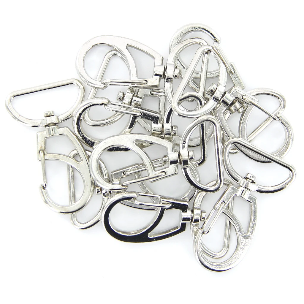 45mm Swivel Trigger Clips Snap Hooks Lobster Clasps Keychains Bags Hanging Craft Decor DIY Pack of 20PCS