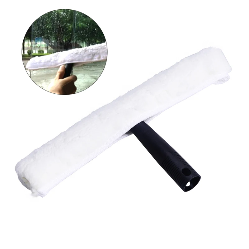 Washing Squeegee Head Replacement Water Applicator window cleaner Window Washer Cleaning Squeegee Accessory with Detachable Sleeve 1pc