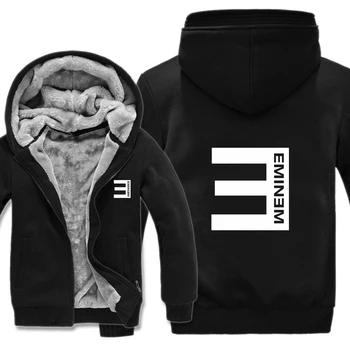 

Eminem Hoodies Men Casual Coat Wool Liner Jacket Shady Records Sweatshirts Mans Pullover HS-068