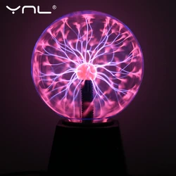 Nouveauté magique boule de Plasma lumière lampe électrique veilleuse 3 4 5 6 pouces Table lumières sphère noël enfants cadeau verre Plasma lampe 